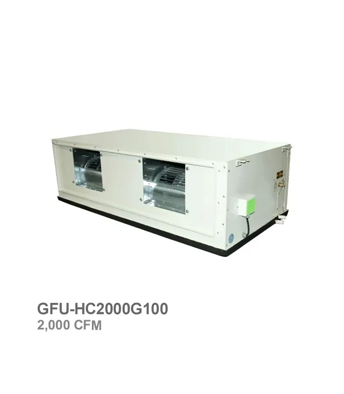 فن کویل کانالی پرفشار جی‌پلاس مدل GFU-HC2000G100 ظرفیت 2000