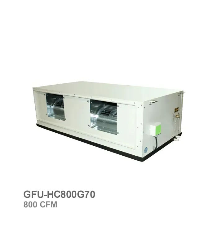 فن کویل کانالی پرفشار جی پلاس مدل GFU-HC800G70 ظرفیت 800