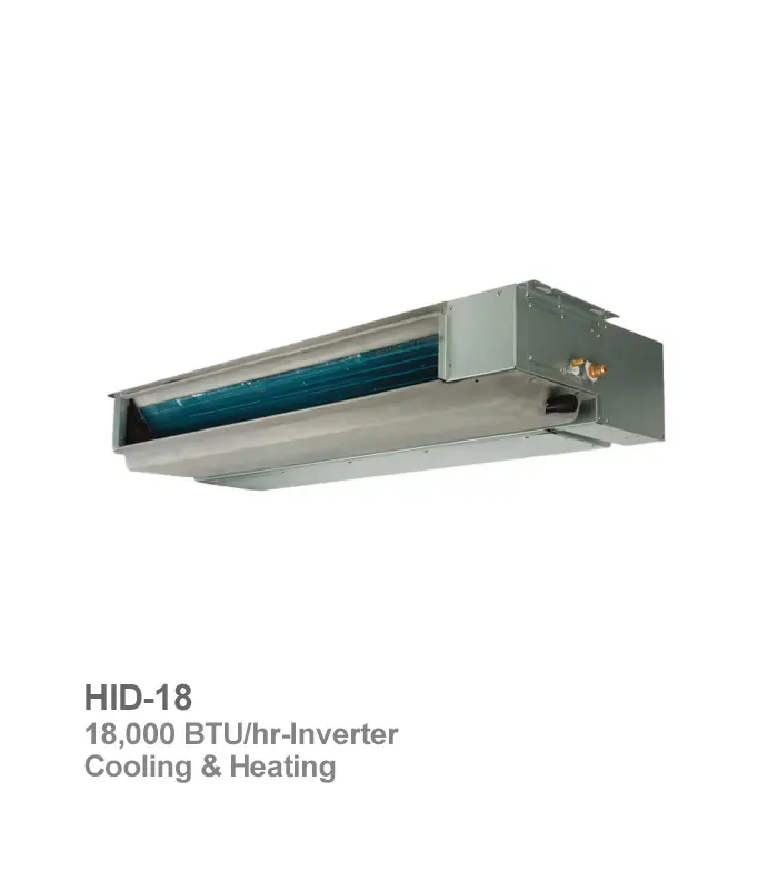 داکت اسپلیت اینورتر هایسنس مدل HID-18 ظرفیت 18000