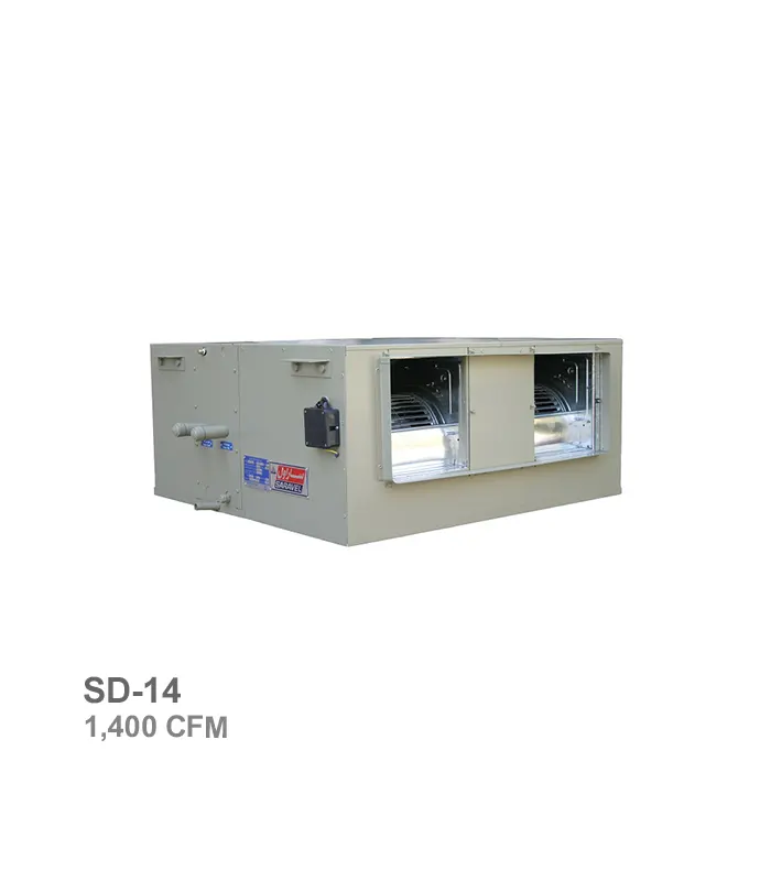 فن‌کویل کانالی ساراول مدل SD-14، 4 ردیفه با ظرفیت بالا