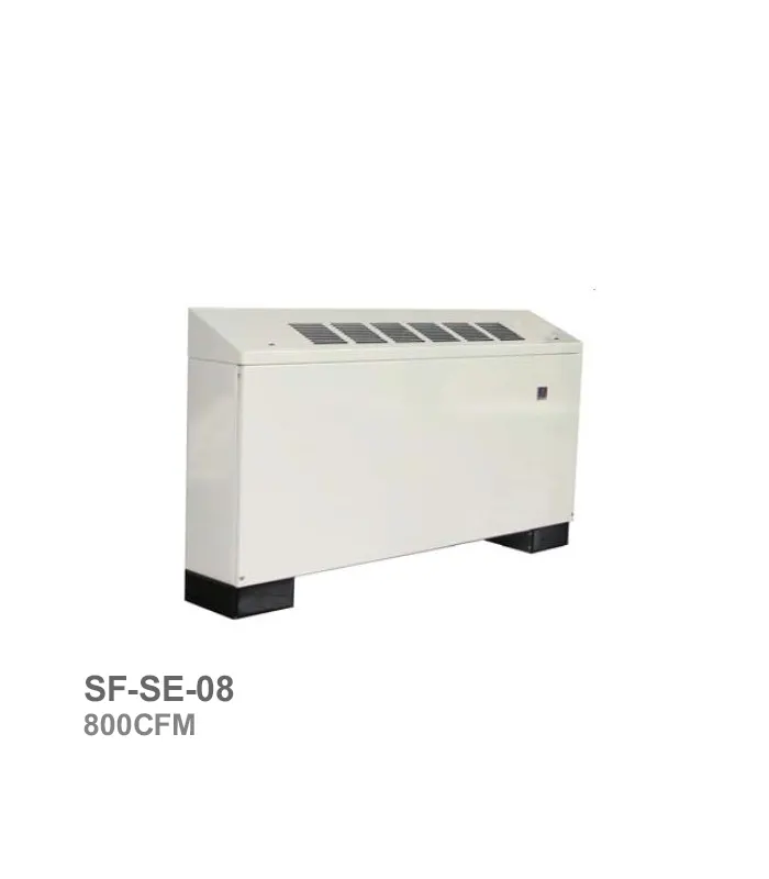 فن‌کویل زمینی شیب‌دار ساراول مدل SF-SE-08 ظرفیت 800 CFM
