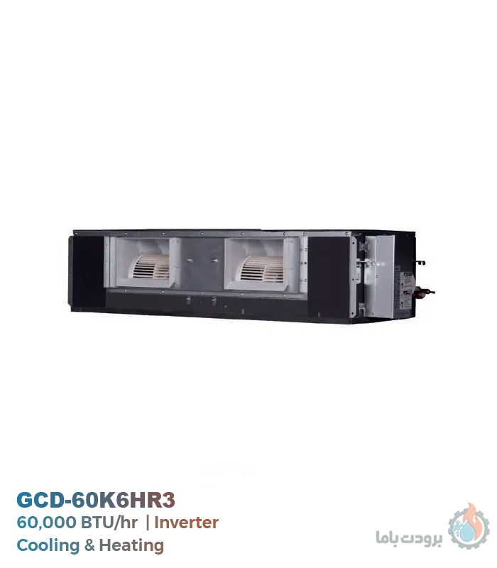 داکت اسپلیت اینورتر جی پلاس مدل GCD-60K6HR3 ظرفیت ۶۰