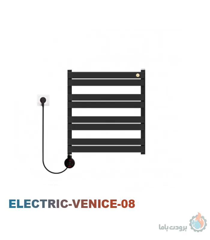 حوله خشک کن برقی آنیت مدل ونیز مشکی ۸ پره